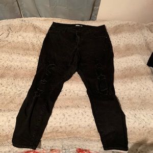 Black Ripped Skinny Jeans